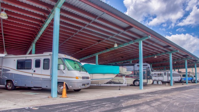 Covered RV and boat parking